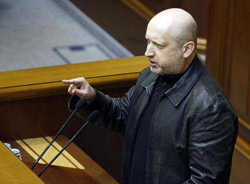 Ông Oleksander Turchynov trở thành Tổng thống tạm quyền Ukraine. (Nguồn: Interfax-Ukraine)