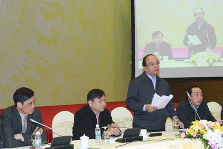 Phó Thủ tướng Nguyễn Xuân Phúc phát biểu chỉ đạo tại hội nghị. Ảnh: VGP/Lê Sơn