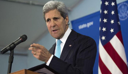 Ngoại trưởng Mỹ John Kerry (Ảnh: AP)