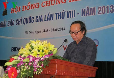 Nhà báo Trần Gia Thái - Phó Chủ tịch Hội Nhà báo Việt Nam.