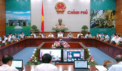 Quang cảnh phiên họp đầu cầu Hà Nội.