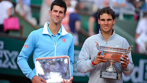 Nadal có một trận đấu rất hay trước Djokovic (Ảnh: AFP).