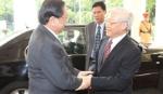 Lao leader visits Vietnam