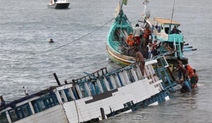 Một vụ lật thuyền ở Indonesia (ảnh minh họa). Ảnh: AFP