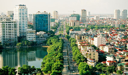 Urban areas in Hanoi are moderner and more comprehensive. (Photo: CPV)