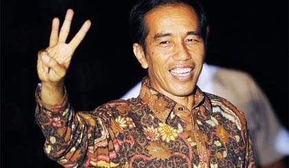 Tổng thống đắc cử của Indonesia Joko Widodo.