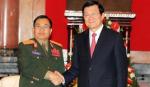 State President welcomes Lao Defense Minister