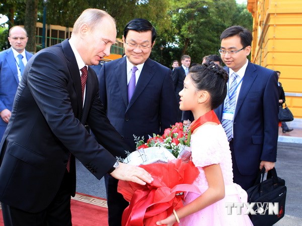 Tổng thống Vladimir Putin trong chuyến thăm Việt Nam vào tháng 11-2013.