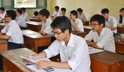 Thí sinh dự thi đại học năm 2014. Ảnh: Như Lam