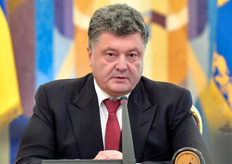 Tổng thống Ukraine Petro Poroshenko. Ảnh: EPA