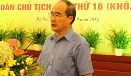 VFF President Nhan addressing the conference (Source: vov.vn)