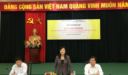 The press briefing in Hanoi (Photo: CPV)