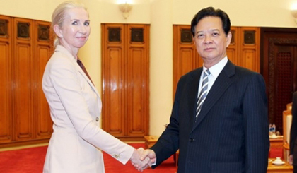PM Nguyen Tan Dung receives Norwegian Ambassador to Vietnam Siren Gjerme Erikse