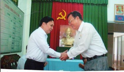 Bí thư Tỉnh ủy Trần Thế Ngọc chúc Tết Nguyên đán Giáp Ngọ 2014 Hội Cựu chiến binh tỉnh.