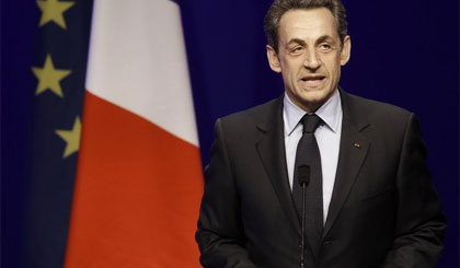 Ông Nicolas Sarkozy phát biểu ở Paris năm 2012. Ảnh: AFP/TTXVN