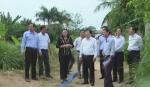 Minister of Construction Trinh Dinh Dung works in Tien Giang