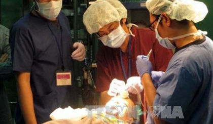 Japanese doctors offer free surgeries to 60 children with cleft lip and palate deformities in the northern province of Ben Tre from December 22-26. (Credit: VNA)