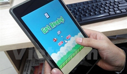 Flappy Bird, the Vietnamese-made mobile game created a global fever. Photo: VNA