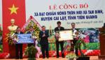 Tam Binh commune is proclaimed the new ruaral commune