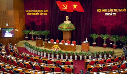 The Party Central Committee’s 10th meeting wraps up in Hanoi on January 12. (Image credit: VGP)