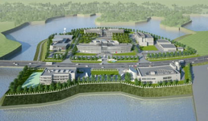 Perspective of the Vietnam Aerospace Centre at Hanoi-based Hoa Lac Hi-tech Park