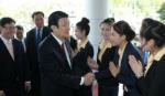 Lao press spotlight Vietnamese president's visit