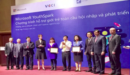 Microsoft announces its YouthSpark initiative in Vietnam on March 24. (Image credit: Microsoft)