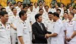 President meets outstanding naval soldiers