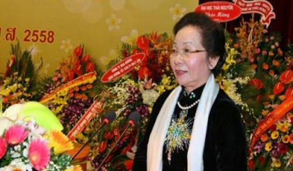 Vietnamese Vice President Nguyen Thi Doan speaking at the function (Photo: VNA)