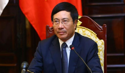 Vietnamese Deputy PM and FM Pham Binh Minh