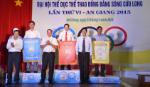 Tien Giang sport delegation gets the third prize of entire group