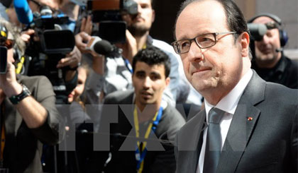 Tổng thống Pháp Francois Hollande. Ảnh: AFP/TTXVN