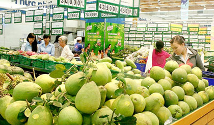 A vegetable stall at a supermarket in Ho Chi Minh City (Photo: SGGP)