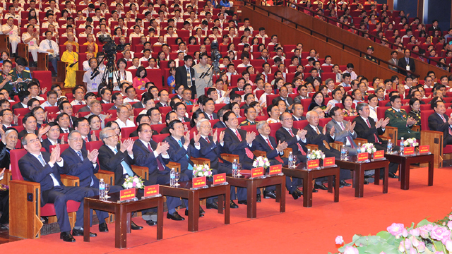 Senior leaders at the ceremony (photo: Dang Khoa)