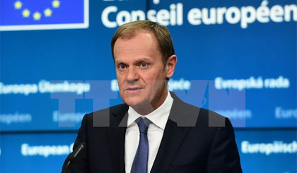 Chủ tịch Hội đồng châu Âu Donald Tusk. Ảnh: AFP/TTXVN