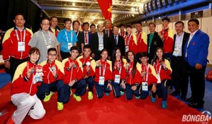 Ha Thi Nguyen won the women’s under-62kg gold medal on Sunday night against Brunei’s Nurulain, helping Vietnam’s taekwondo team conclude their SEA Games campaign in first place overall with a total of five gold and three silver medals.