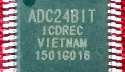 The magnified image of the ADC 24-bit chip (Image credit: ICDREC)