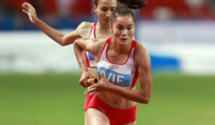 Sprinter Quach Thi Lan is one of Vietnam’s key athletes expected to compete in the 2016 Olympics. (Credit: tinthethao.com.vn)