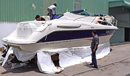 Huy, a Ho Chi Minh City resident, has just bought a VND2.5 billion ($114,521) yacht. Photo: Tuoi Tre