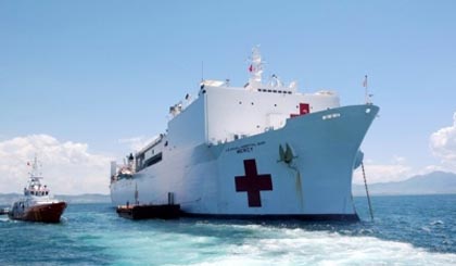 The US Pacific Fleet’s hospital ship USNS Mercy