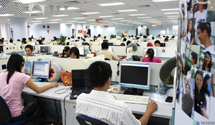 A view of FPT Software Company in Ha Noi. (Photo: reviewcompany.vn)