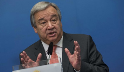 Người đứng đầu Cao ủy Liên hợp quốc về người tị nạn Antonio Guterres. Ảnh: Reuters