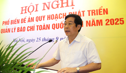 Bộ trưởng Nguyễn Bắc Son phát biểu kết luận Hội nghị. Ảnh: Mic.gov.vn