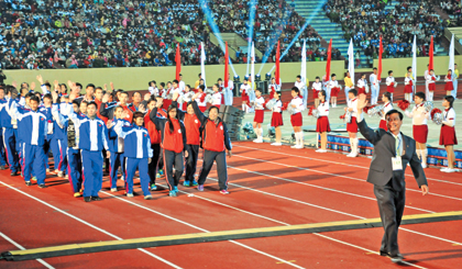 Đoàn Thể thao Tiền Giang tham gia Đại hội TDTT toàn quốc lần thứ VII -năm 2014.