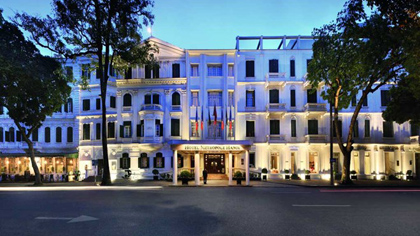 In front of Sofitel Legend Metropole Hanoi. (Photo: sofitel.com)