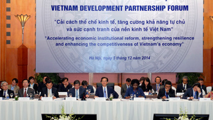  Last year's Vietnam Development Partnership Forum (VDPF) (Photo: tuoitrenews.vn)