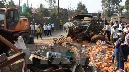 An accident site (Photo: VNA)