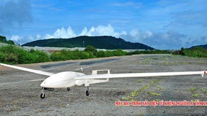  A photo provided by the Vietnam Academy of Science and Technology shows a drone model it has successfully developed.