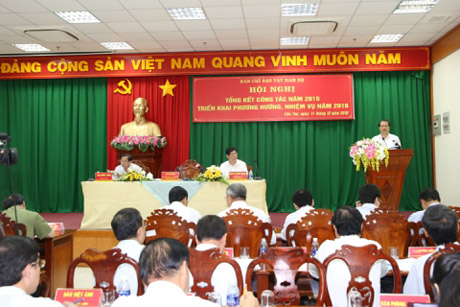  Ban chỉ đạo Tây Nam Bộ tổ chức Hội nghị tổng kết công tác năm 2015, triển khai phương hướng, nhiệm vụ năm 2016. Ảnh: VGP/Thành Chung