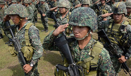 Binh lính quân dội Philippines. Nguồn: AFP